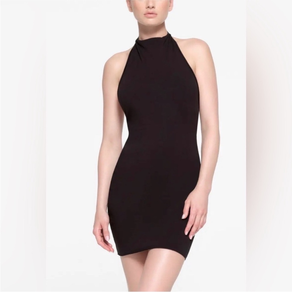 SKIMS Cotton Twist Halter Mini Dress NWT Medium